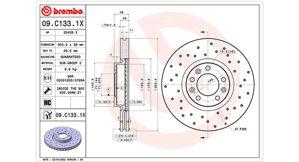 Remschijven Magneti Marelli 360406176802