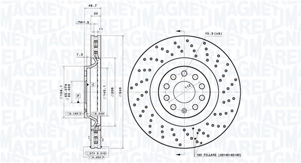 Remschijven Magneti Marelli 360406185402