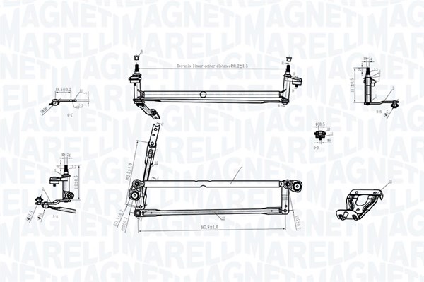 Magneti Marelli Ruitenwisserarm en mechanisme 085570177010