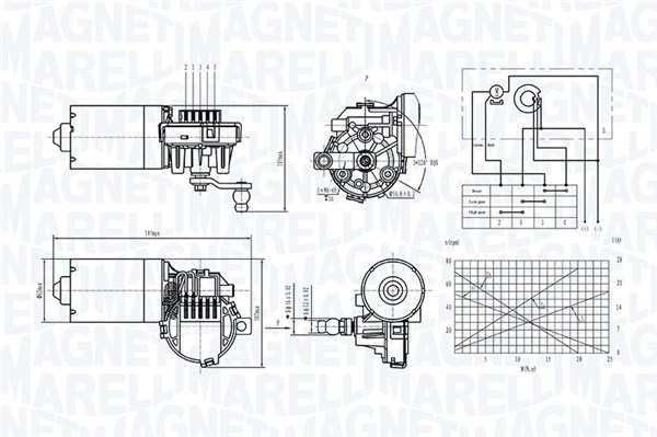 Magneti Marelli Ruitenwissermotor 064370700010