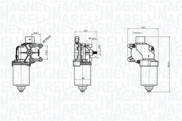 Magneti Marelli Ruitenwissermotor 064372300010