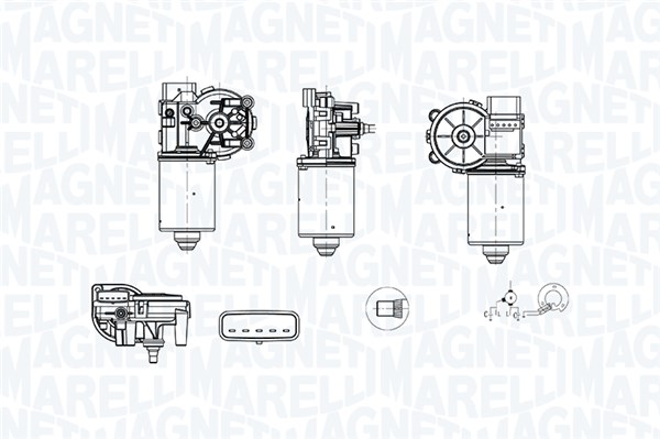 Magneti Marelli Ruitenwissermotor 064379100010