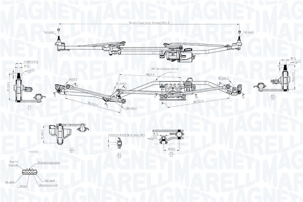 Magneti Marelli Ruitenwisserarm en mechanisme 064351732010