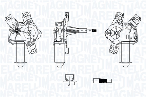 Magneti Marelli Ruitenwissermotor 064061100010