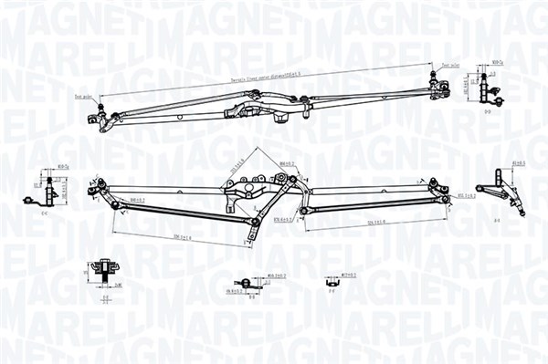 Magneti Marelli Ruitenwisserarm en mechanisme 085570703010