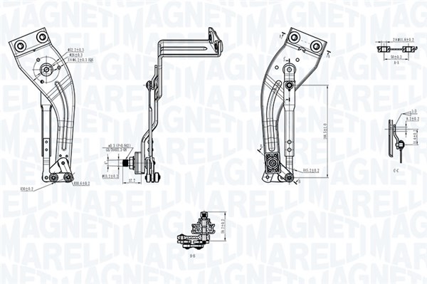 Magneti Marelli Ruitenwisserarm en mechanisme 085570712010