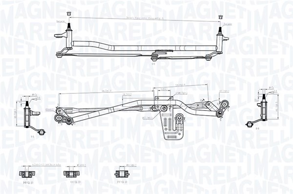 Magneti Marelli Ruitenwisserarm en mechanisme 085570724010