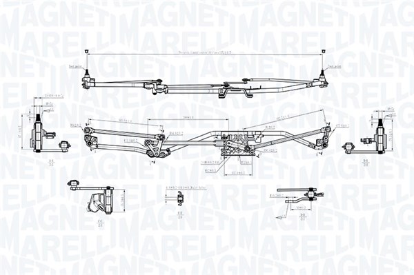 Magneti Marelli Ruitenwisserarm en mechanisme 085570732010