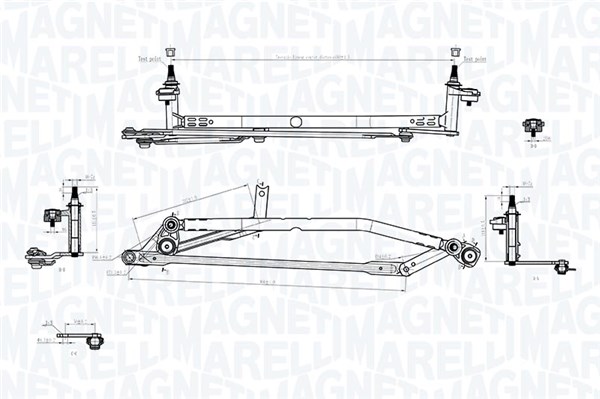 Magneti Marelli Ruitenwisserarm en mechanisme 085570741010
