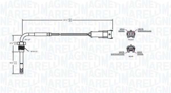 Magneti Marelli Sensor uitlaatgastemperatuur 172000047010