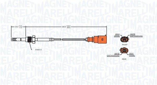 Magneti Marelli Sensor uitlaatgastemperatuur 172000083010