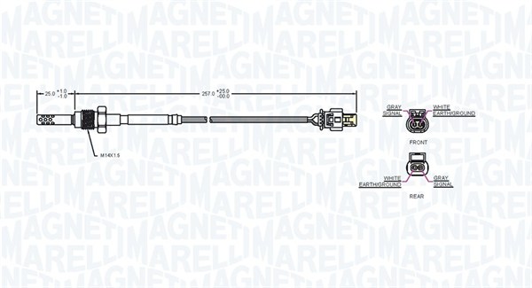 Magneti Marelli Sensor uitlaatgastemperatuur 172000169010