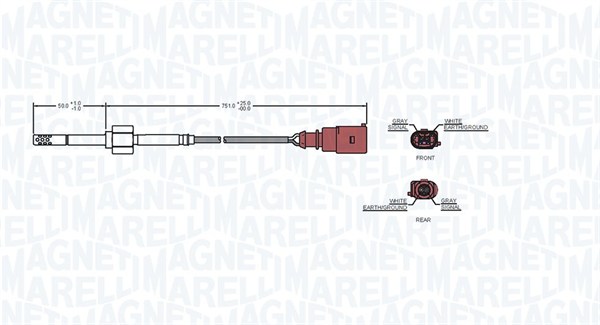 Magneti Marelli Sensor uitlaatgastemperatuur 172000187010