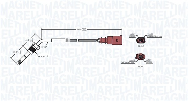 Magneti Marelli Sensor uitlaatgastemperatuur 172000213010