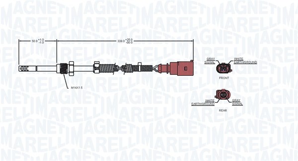 Magneti Marelli Sensor uitlaatgastemperatuur 172000215010