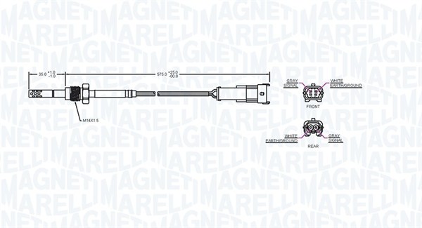 Magneti Marelli Sensor uitlaatgastemperatuur 172000223010