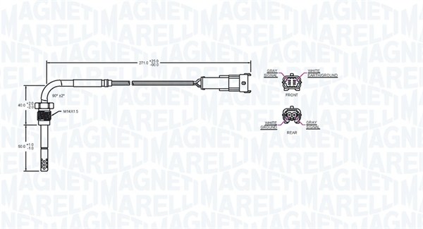 Magneti Marelli Sensor uitlaatgastemperatuur 172000227010