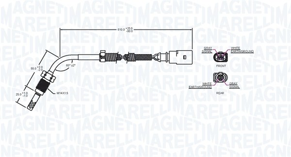 Magneti Marelli Sensor uitlaatgastemperatuur 172000241010