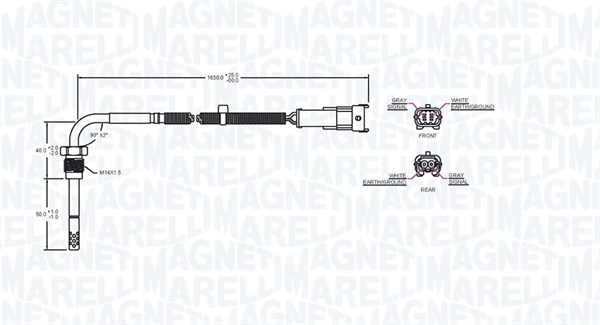 Magneti Marelli Sensor uitlaatgastemperatuur 172000245010