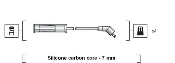 Magneti Marelli Bougiekabelset 941318111002