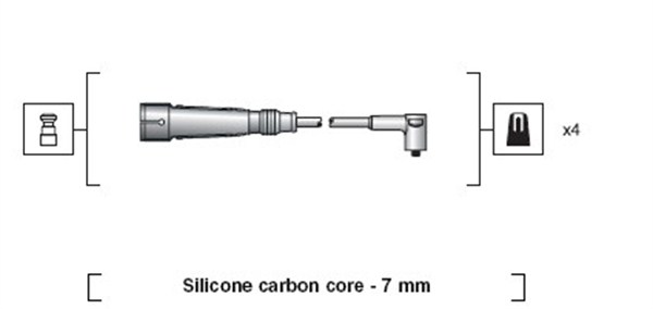 Bougiekabelset Magneti Marelli 941318111123