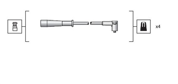 Magneti Marelli Bougiekabelset 941318111130