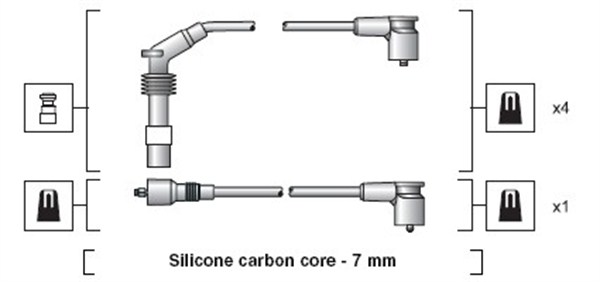 Magneti Marelli Bougiekabelset 941318111140