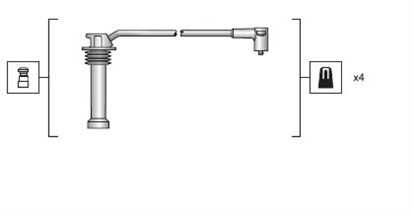 Magneti Marelli Bougiekabelset 941318111142