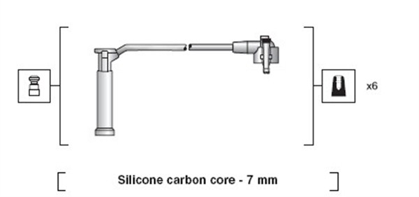 Bougiekabelset Magneti Marelli 941318111144