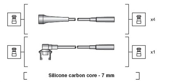 Magneti Marelli Bougiekabelset 941318111145