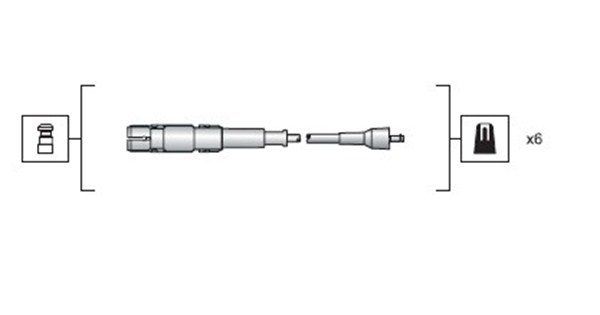 Bougiekabelset Magneti Marelli 941318111149