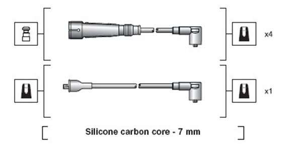 Bougiekabelset Magneti Marelli 941318111155