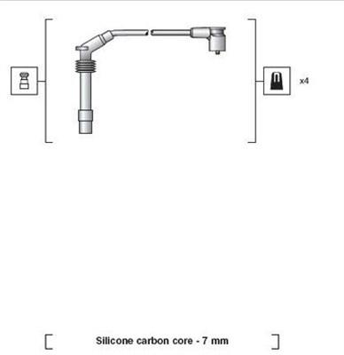 Magneti Marelli Bougiekabelset 941318111159