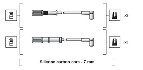 Magneti Marelli Bougiekabelset 941318111161