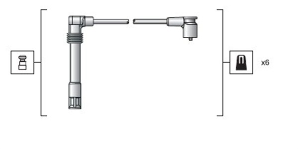 Bougiekabelset Magneti Marelli 941318111162