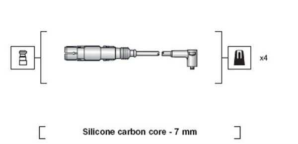 Magneti Marelli Bougiekabelset 941318111164