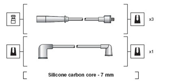 Bougiekabelset Magneti Marelli 941318111165