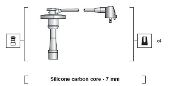 Magneti Marelli Bougiekabelset 941318111188