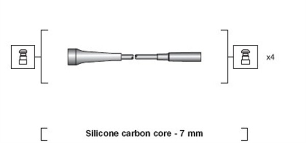 Magneti Marelli Bougiekabelset 941318111266