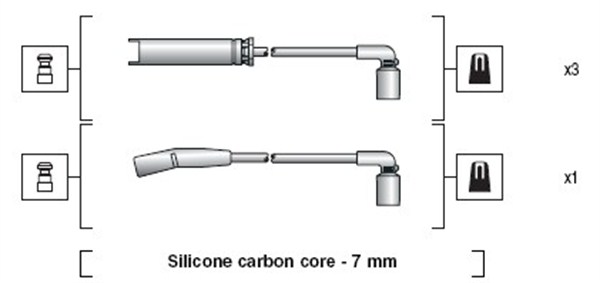 Bougiekabelset Magneti Marelli 941318111273