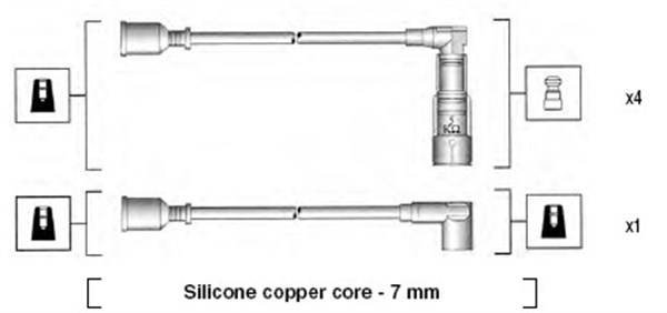 Bougiekabelset Magneti Marelli 941045360521