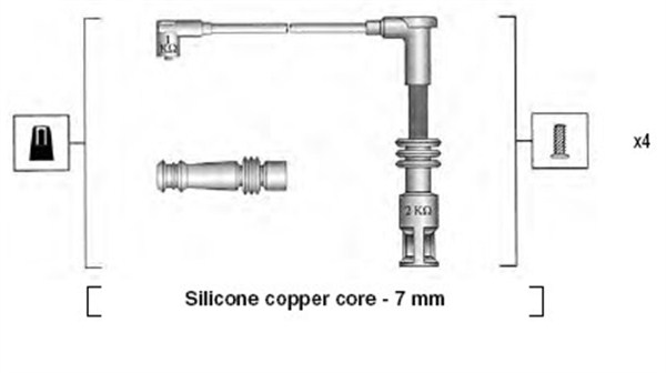 Bougiekabelset Magneti Marelli 941045380523