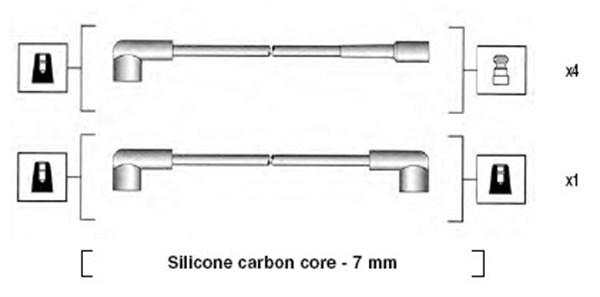 Bougiekabelset Magneti Marelli 941085120564