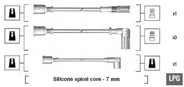 Bougiekabelset Magneti Marelli 941095620602