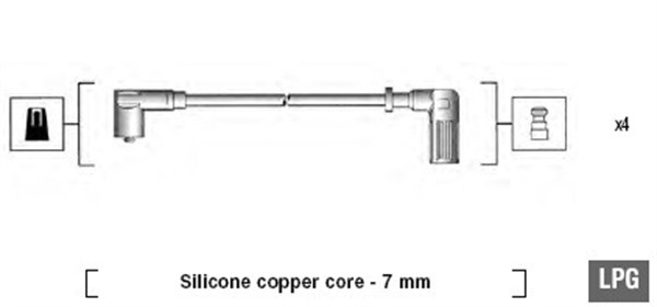 Bougiekabelset Magneti Marelli 941095870625