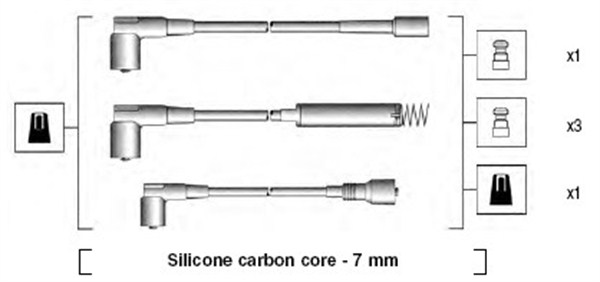 Bougiekabelset Magneti Marelli 941125120666