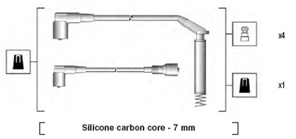 Bougiekabelset Magneti Marelli 941125150669