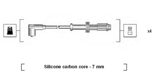 Bougiekabelset Magneti Marelli 941135130701