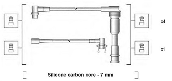 Bougiekabelset Magneti Marelli 941145220719