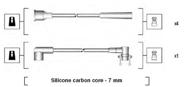 Bougiekabelset Magneti Marelli 941145360733